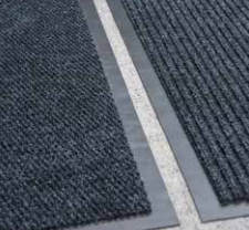 Moat/Linear Brown Floor Mat